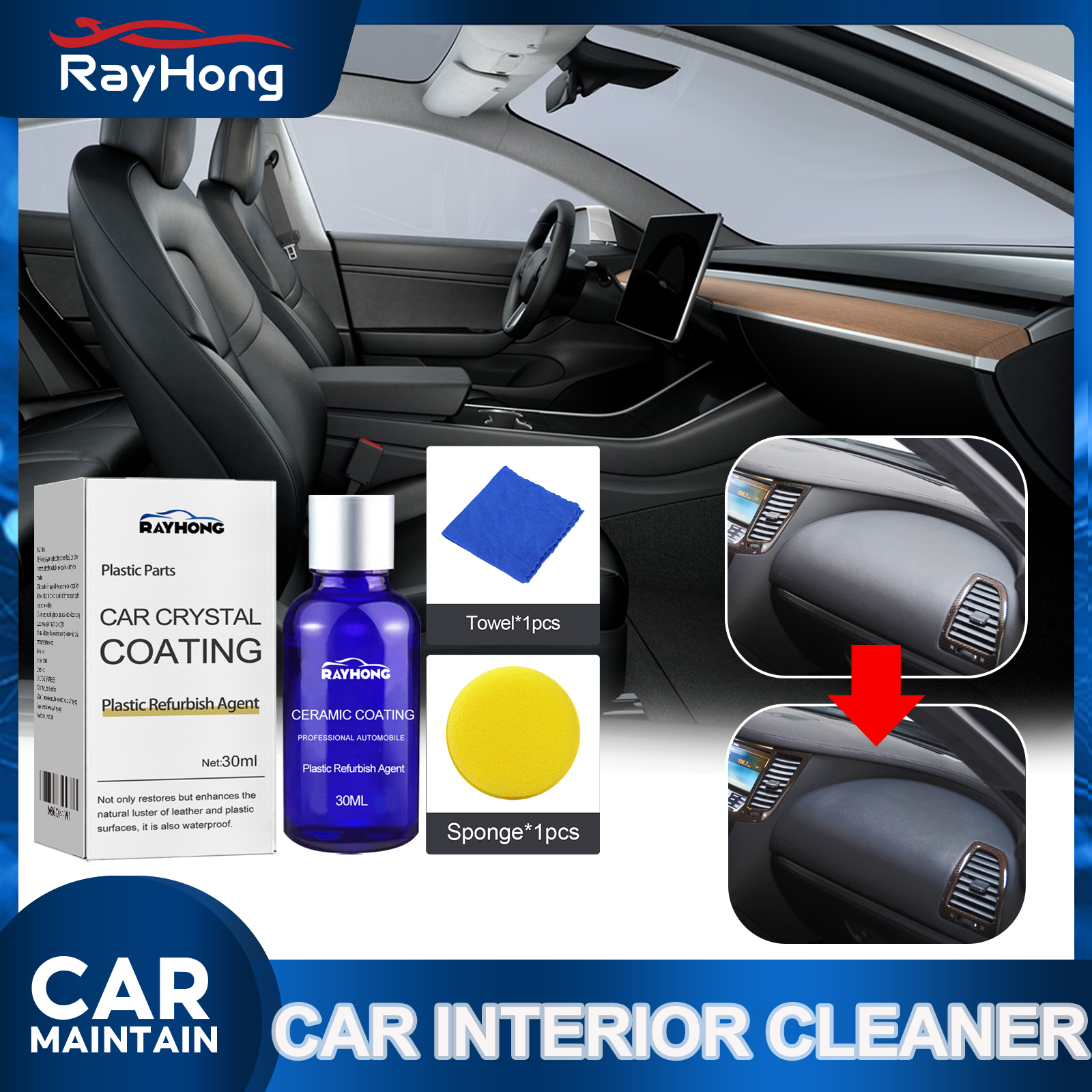 Trim Restorer Plastic - Plastic Restorer Dashboard Restorer Interior Trim