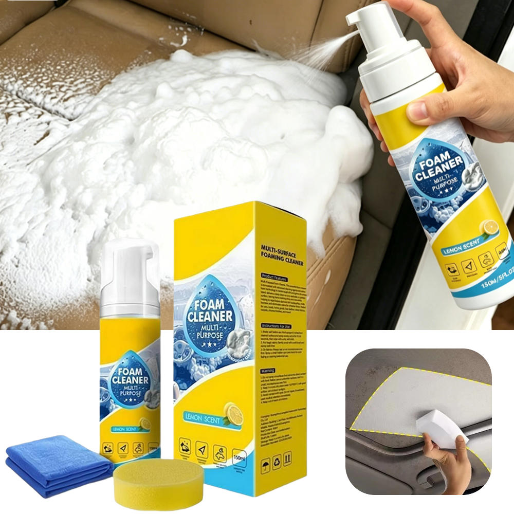 Leather Cleaner Interior - Multi-Enzyme Foam Cleaner For Car Interior