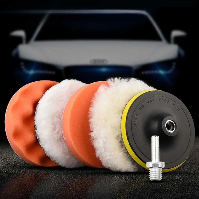 6pcs/set Car Polishing Sponge  – Polish Pad Set Buffer Bewertung und Preis