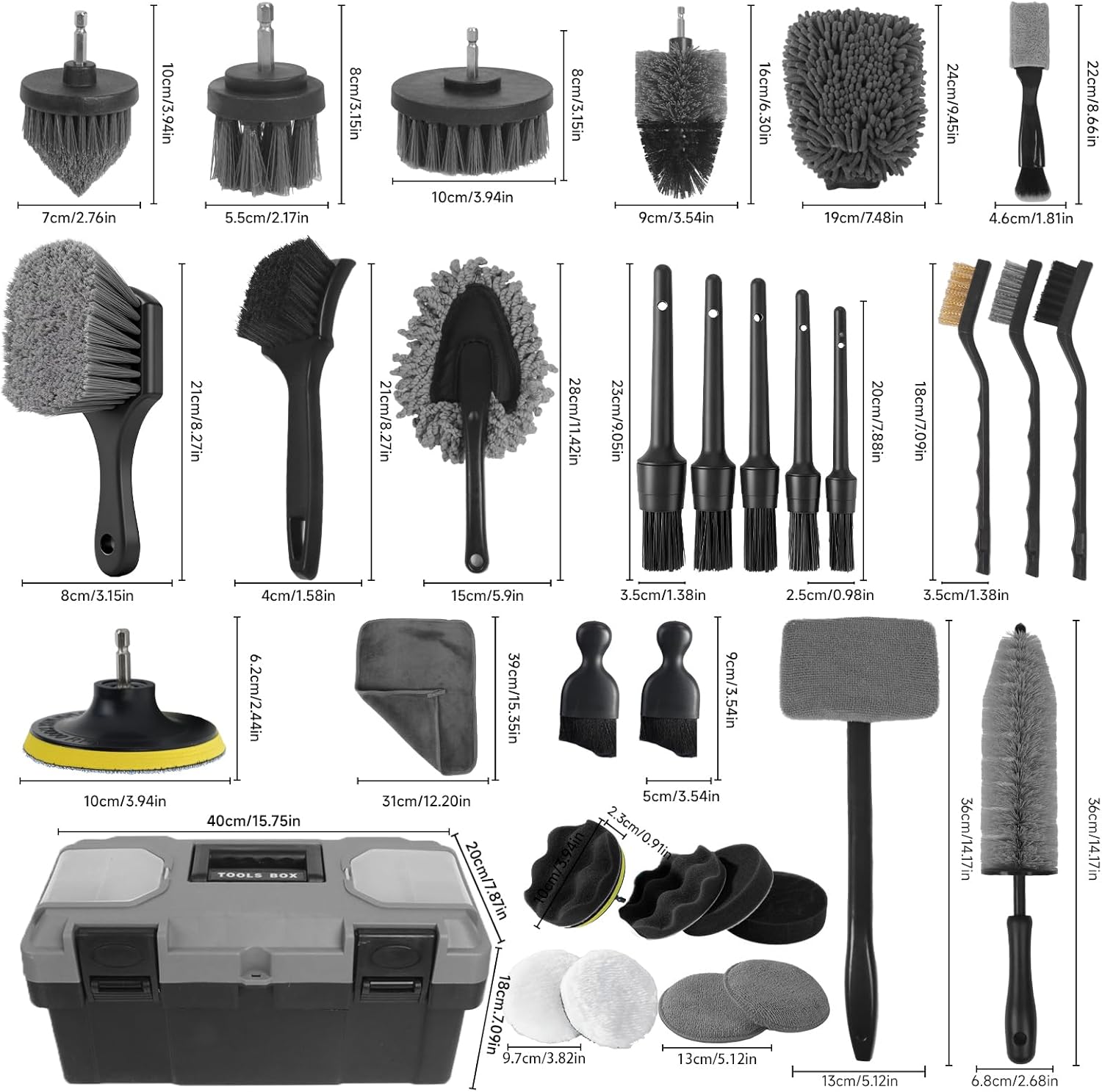 Car Detailing Kit, 36Pcs Profe – Interior Detailing Kit Bewertung und Preis