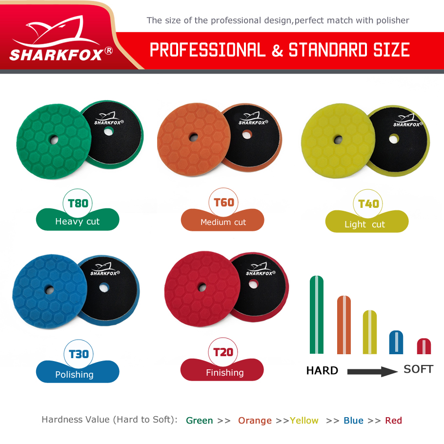Sharkfox 5 pieces/set 5 Inch(1 – Polish Pad Set Buffer Bewertung und Preis