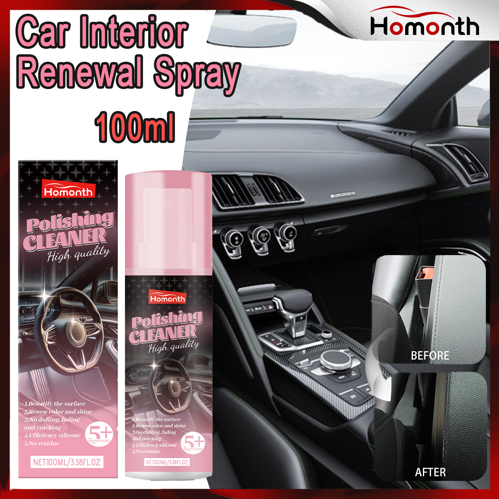 100ml Auto Interior Polish Car – Leather Cleaner Interior Bewertung und Preis