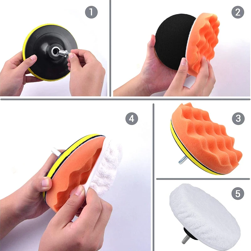 6pcs/8pcs/set Car Polishing Sp – Polish Pad Set Buffer Bewertung und Preis