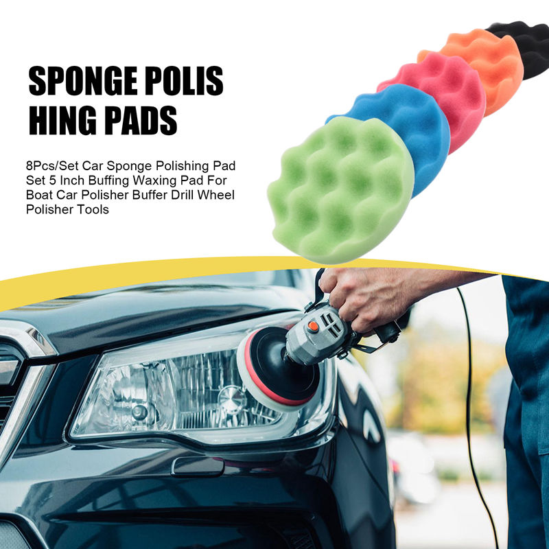 ABJA-8Pcs/Set Car Sponge Polis – Polish Pad Set Buffer Bewertung und Preis
