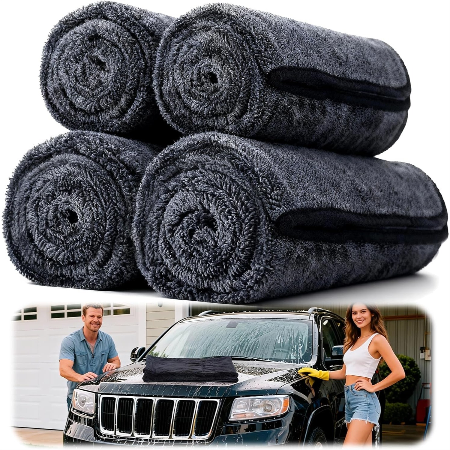 4PCS Microfiber Car Drying Tow – Microfiber Towel Detailing Bewertung und Preis