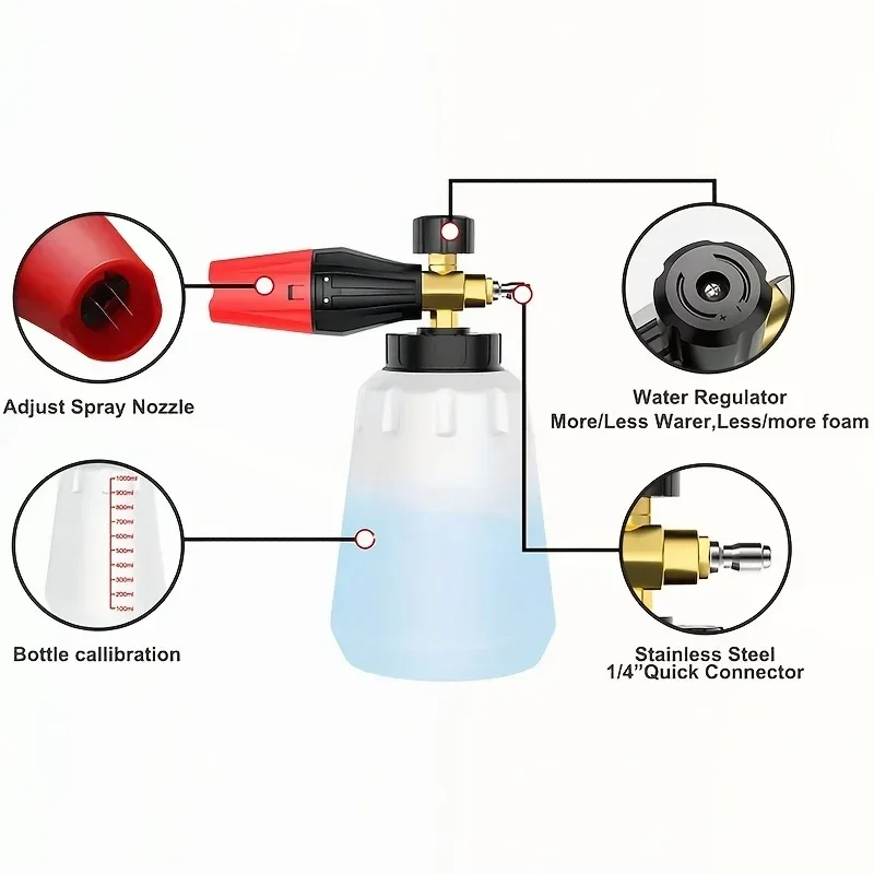 High Pressure PA Foam Cannon   – Foam Cannon Car Wash Bewertung und Preis