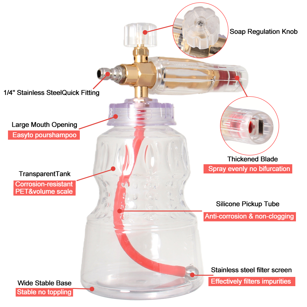 Vibrant Painted Spray Gun + Al – Foam Cannon Car Wash Bewertung und Preis