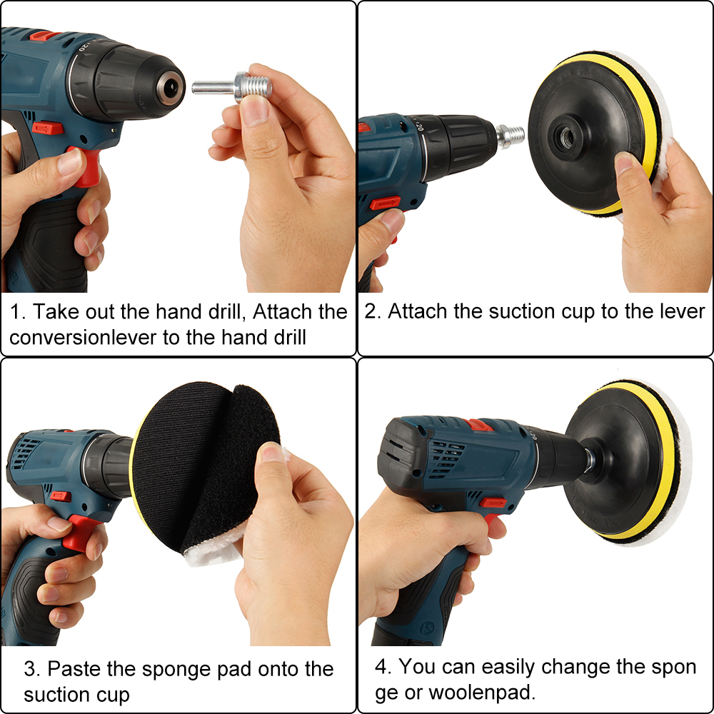 5pcs Car Polishing Pads Set 6  – Polish Pad Set Buffer Bewertung und Preis