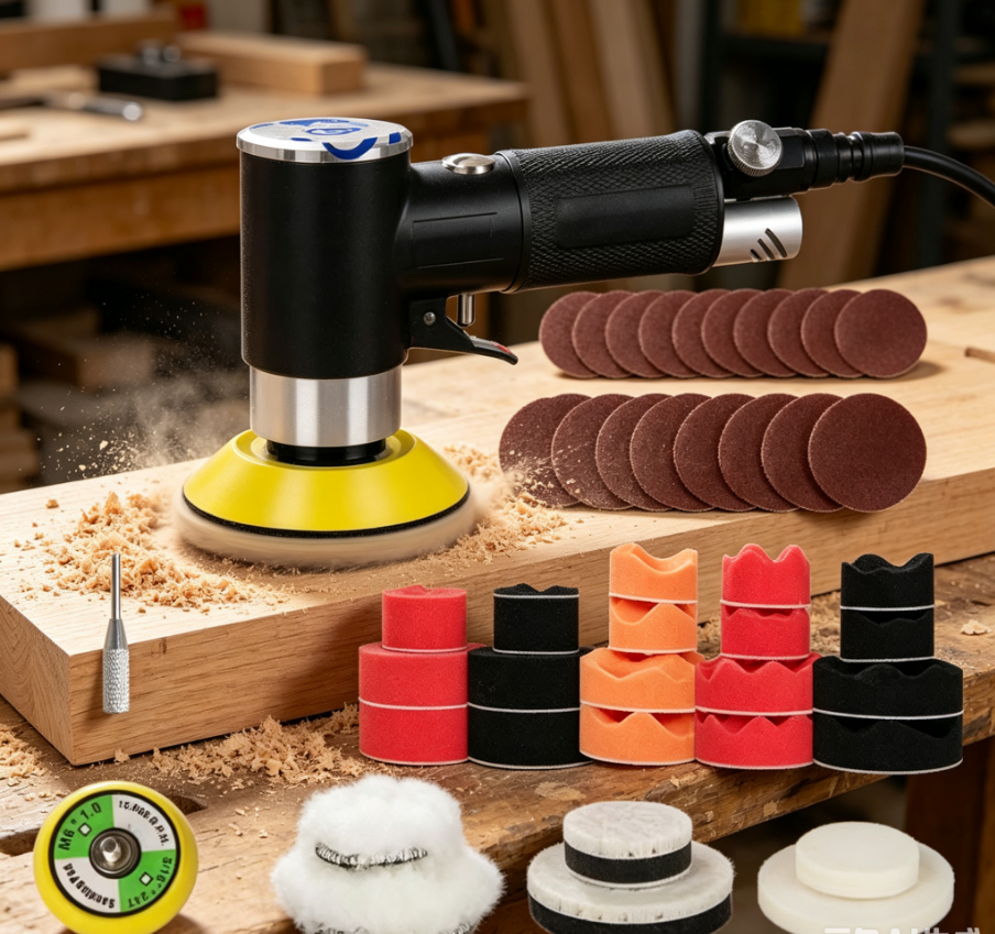 Air Sander Mini Pneumatic Grin – Polish Pad Set Buffer Bewertung und Preis