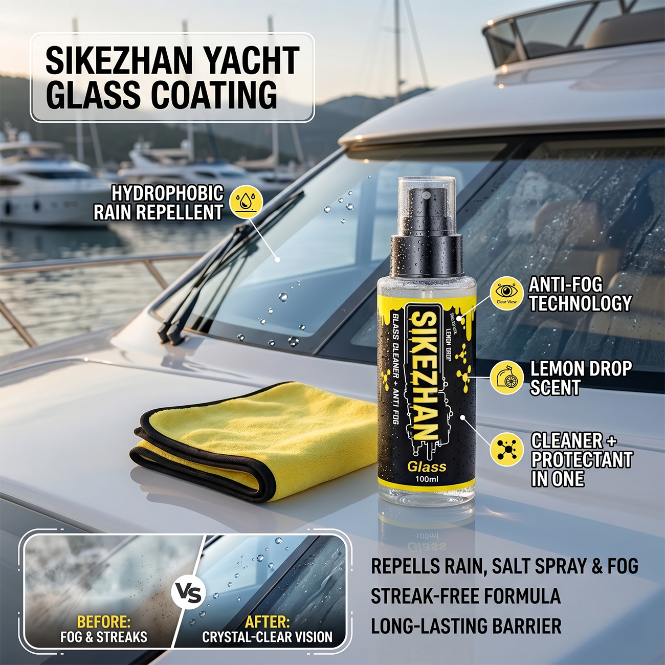 2-in-1 Anti-Fog Spray & Glass  – Glass Cleaner Streak Bewertung und Preis