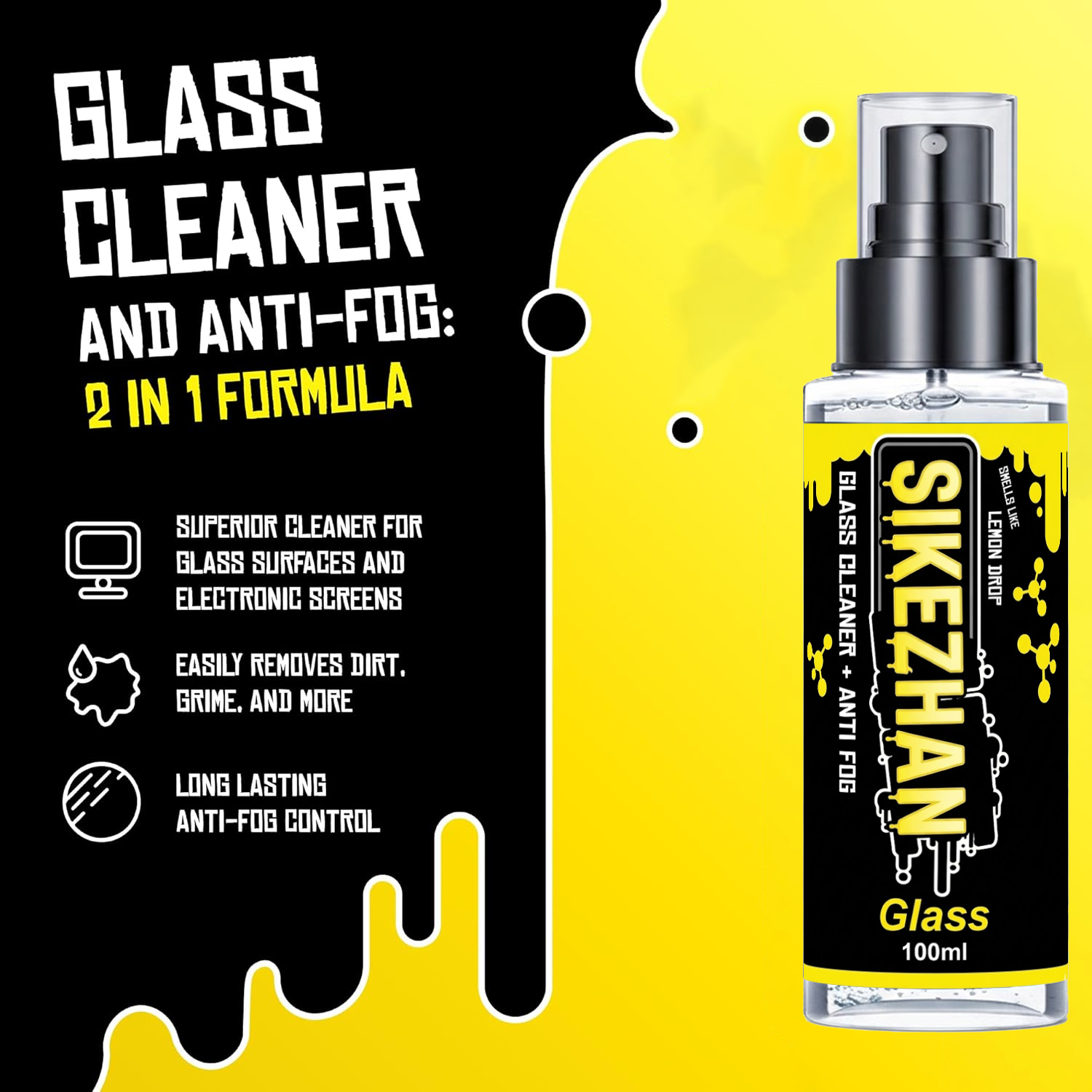 2in1 Anti Fog Spray Car Glass  – Glass Cleaner Streak Bewertung und Preis
