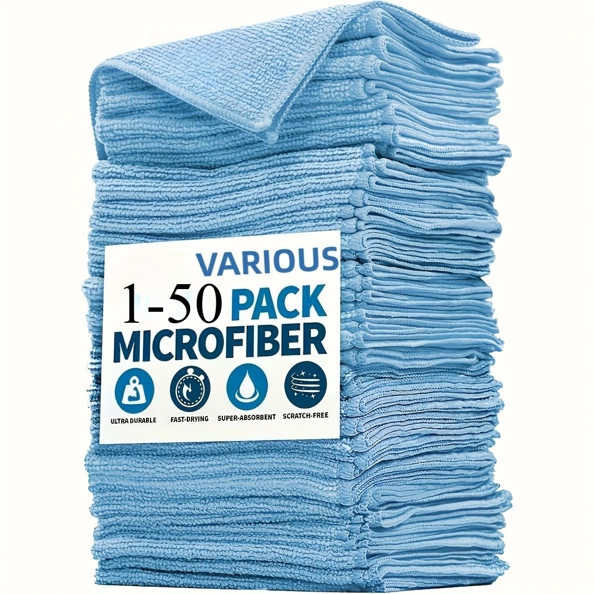 1-50pcs Light Blue Microfiber  – Microfiber Towel Detailing Bewertung und Preis