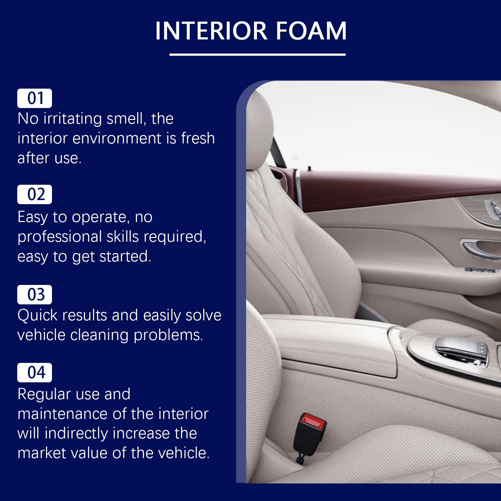 Multi-purpose Car Interior Foa – Seat Cleaner Fabric Bewertung und Preis