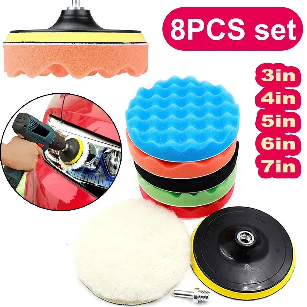 New 8Pcs Car Polishing Pads Ki – Polish Pad Set Buffer Bewertung und Preis
