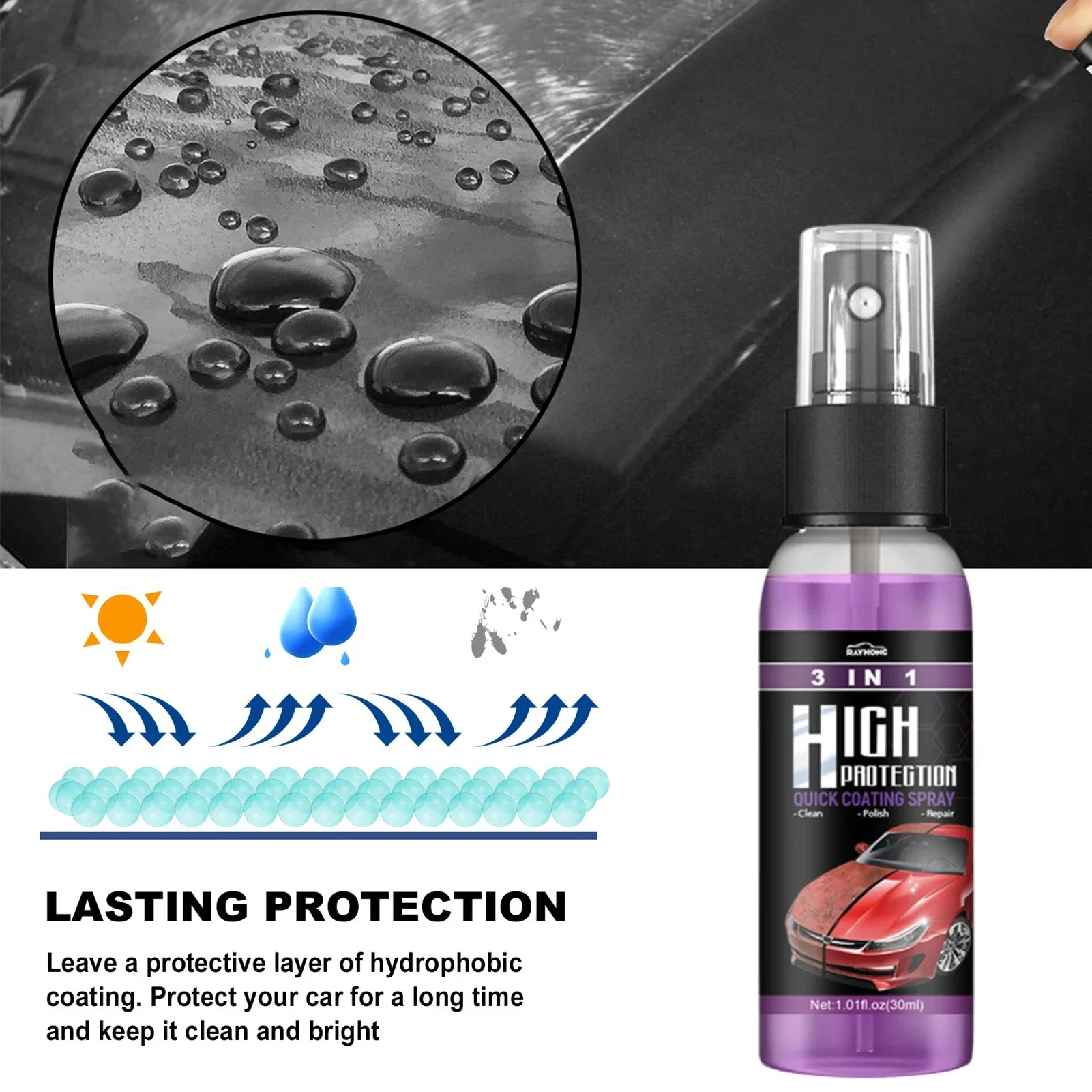 3 in 1 Car Ceramic Liquid Coat – Car Wax Ceramic Coating Bewertung und Preis