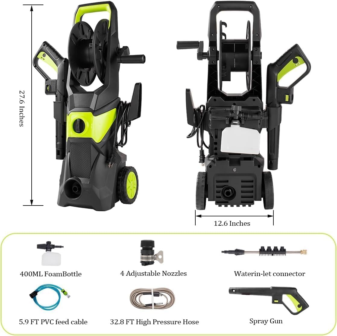 4000PSI Electric Pressure Wash – Pressure Washer Foam Gun Bewertung und Preis